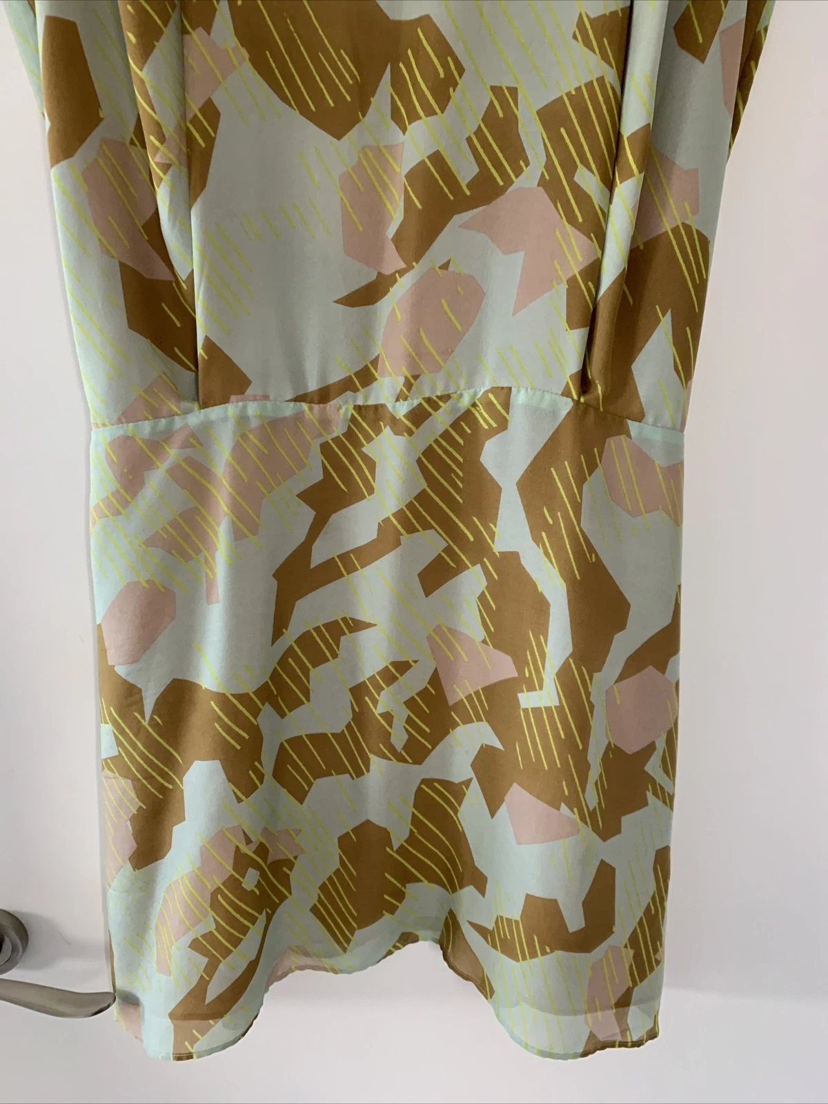 ACNE STUDIOS ABITO MIMETICO ASTRATTO IN SETA STAMPATO TAGLIA 36 (UK8)