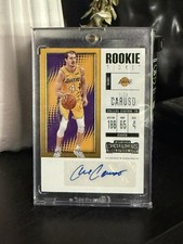 2017 ALEX CARUSO PANINI CONTENDERS AUTOGRAPHED AUTO NBA ROOKIE CARD RC #ST-ACR. rookie card picture