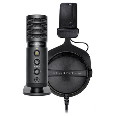 beyerdynamic Creator Pro w/ DT 770 PRO Headphones and FOX Professional USB Mic