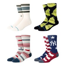 Stance Classic Crew Socks 1pr Mens Large 9-13 Cotton Blend Arch Support
