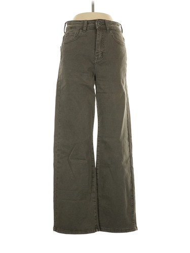 Q2 Women Green Jeans XS