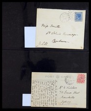 AUSTRALIA States 1863-1909 Covers & Cards w Queensland Victoria Stamp Collection