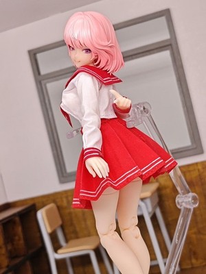 1/12 Scale Sailor Uniform Set Model for 6''Gynoid Snail Shell