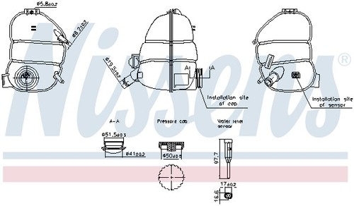 NISSENS 996077 SERBATOIO compensazione refrigerante per IVECO DAILY IV