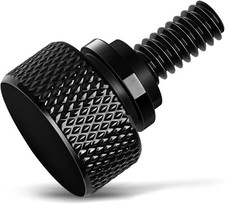 Gloss Black 304 Stainless Steel Seat Bolt Screw Compatible with Harley Davidson 