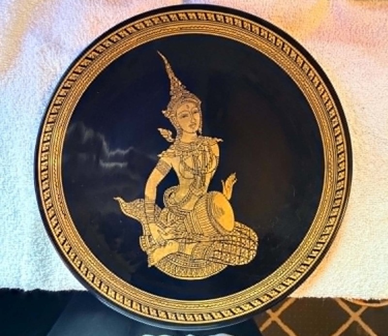 Vintage Fujian Black Ware Plate/s ( 3 Plates )