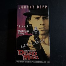 Dead Man VHS SCREENER 1997 Johnny Depp with Sleeve. RARE!!