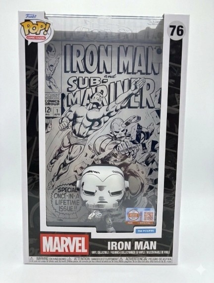 Funko Pop Comic Covers #1 Iron Man (Black & White) 750pcs