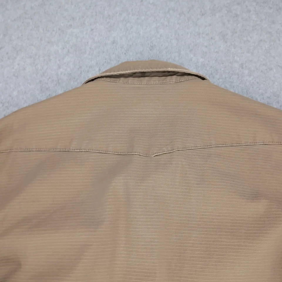 Camisa Stetson Para Hombre Grande Marrón Perla A Presión Abotonada Manga Larga Western Foto 4 de 4