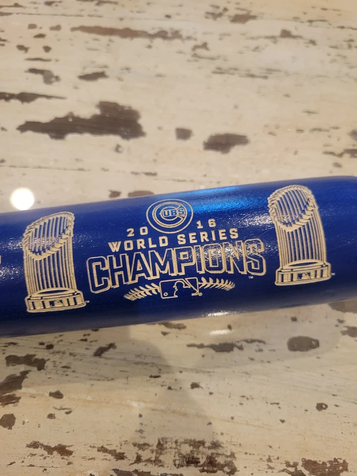 Chicago Cubs 2016 World Series Bat Numbered Edition Louisville Slugger Two-Tone - Image 3 of 4