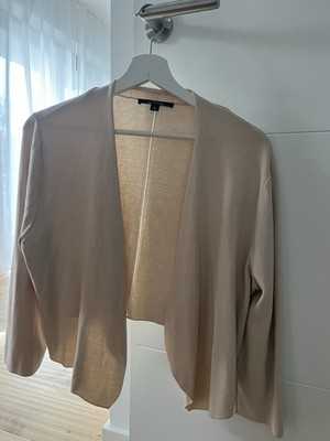 Comma Strickjacke 3/4 Arm Beige Größe M / 38 Damen Top Zustand
