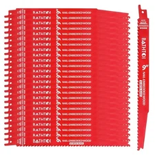 25 Pack 9 Inch 4/6 Tpi Reciprocating Saw Blades