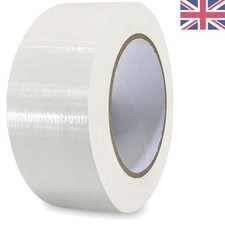 Versatile 50m White Duct Tape - Heavy Duty, Waterproof & Anti-Tear Gaffer Tape 0.20 per metre