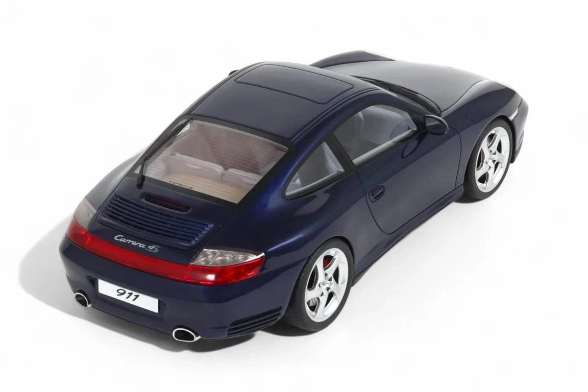 1/18 Porsche 911 996 Carrera 4S 2002 Blue Resin Model Car by GT