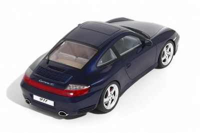 1/18 Porsche 911 996 Carrera 4S 2002 Blue Resin Model Car by GT