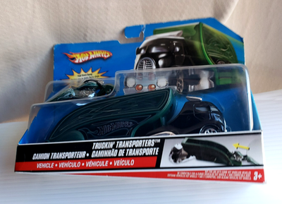 Hot Wheels TRUCKIN' TRANSPORTERS Streamlined CABOVER TRUCK Black