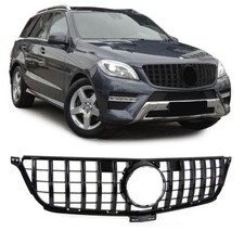 K&uuml;hlergrill Schwarz passt passend f&uuml;r Mercedes ML W166 bis 2015 Sport-Panamerica