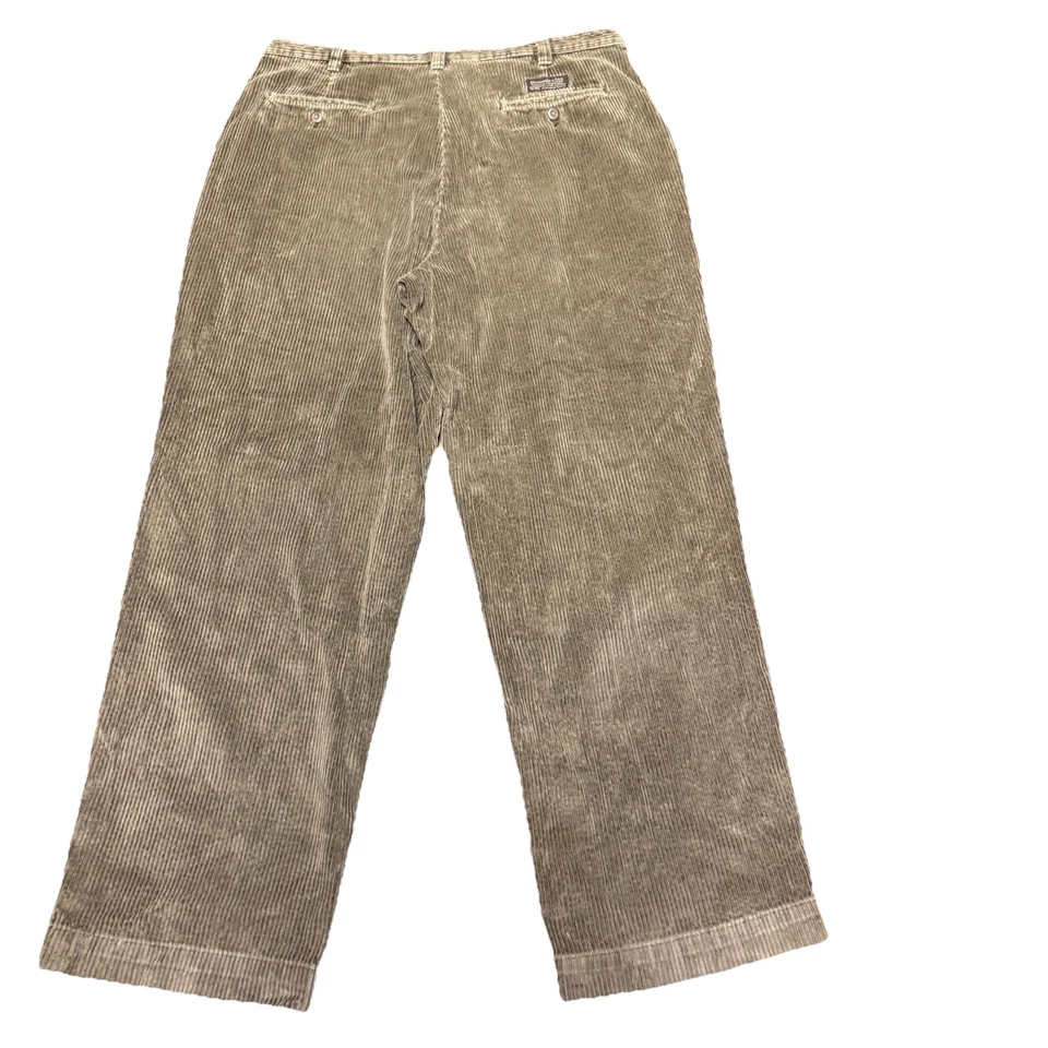 Pantalones de Colección Abercrombie Fitch Para Hombre 38x32 Marrón Pana Pierna Ancha Sueltos Sueltos Foto 2 de 4