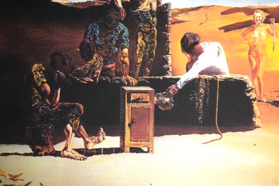 Salvador Dali Lithographie Größe 35 x50 cm! Signiert, limitiert, Prägestempel.