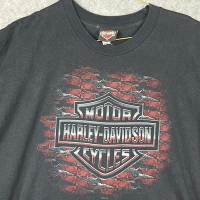 VTG Harley-Davidson T-Shirt Men XL Black Regular Fit Cody Wyoming Graphic Tee