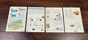 Legend of Zelda Map Strategies Poster TORN Nintendo NES Manual Only