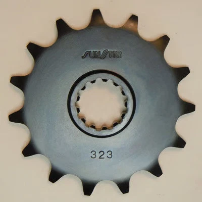 Piñón delantero de acero Sunstar - 16T motocicleta ATV/UTV bicicleta de calle suciedad 32316 Foto 3 de 4