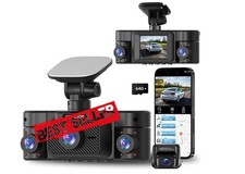 Cámara Dash Cam 360° 2K FHD 4 Canales para ...