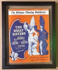 Vintage Sheet Music To The 1945 Film &ldquo;The Dolly Sisters&rdquo; Starring Betty Grable