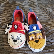 Paw Patrol Kids Slip-On Sneakers in Red, Blue, Pink, White, Brown