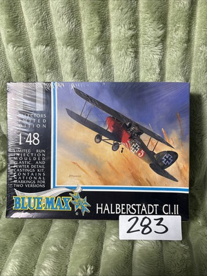 #ad Blue Max Limited Ed WWI Halberstadt CI.II 1 48 Scale Airplane Model Sealed Kit $34.99
