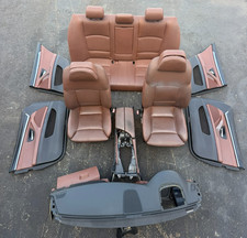 11-13 Bmw F10 528 535 550 Front Rear Leather M Sport Heated Seats Set Brown Oem