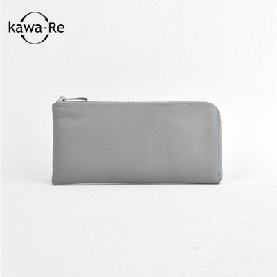 [kawa-Re] Super Soft L-Zip Long Wallet (1100GY)