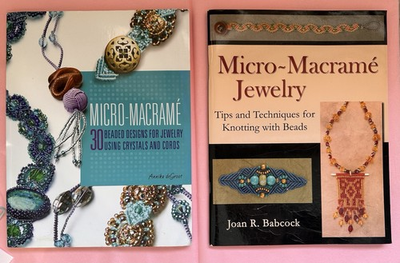 #ad #ad Micro Macrame Jewelry Tips Techniques Knotting w Beads amp; Crystals amp; Cord LOT 2 $21.00