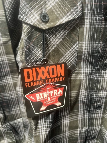 Dixxon Flannel Wildland FR Shirt Mens Medium Green Fire Flame Resistant NEW NWT - Bild 2 von 7