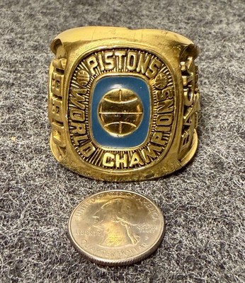 Large Vintage 1990 NBA  Detroit Pistons   Back To Back  World Championship Ring