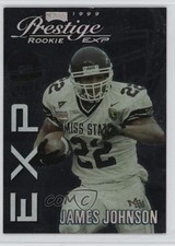 1999 Playoff Prestige EXP Reflections Silver /3250 James Johnson Rookie RC 06xk