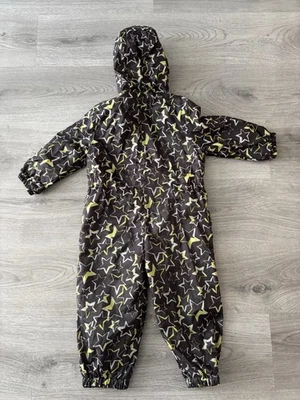 TU Puddle Suit Age 2-3 Years Black With Stars - Image 1 of 4