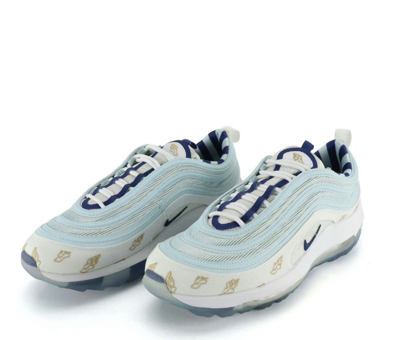 Nike Air Max 97 G NRG U White/Deep Royal-Topaz Mist Brand New In Box M=10 W=11.5