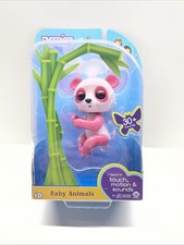 WowWee Fingerlings Baby Animals Pink/Glitter Panda Interactive 30 Sounds Toy