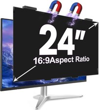 Magnetic 24 Inch Privacy Screen for Computer Monitor 16:9 Aspect Ratio, Hanging