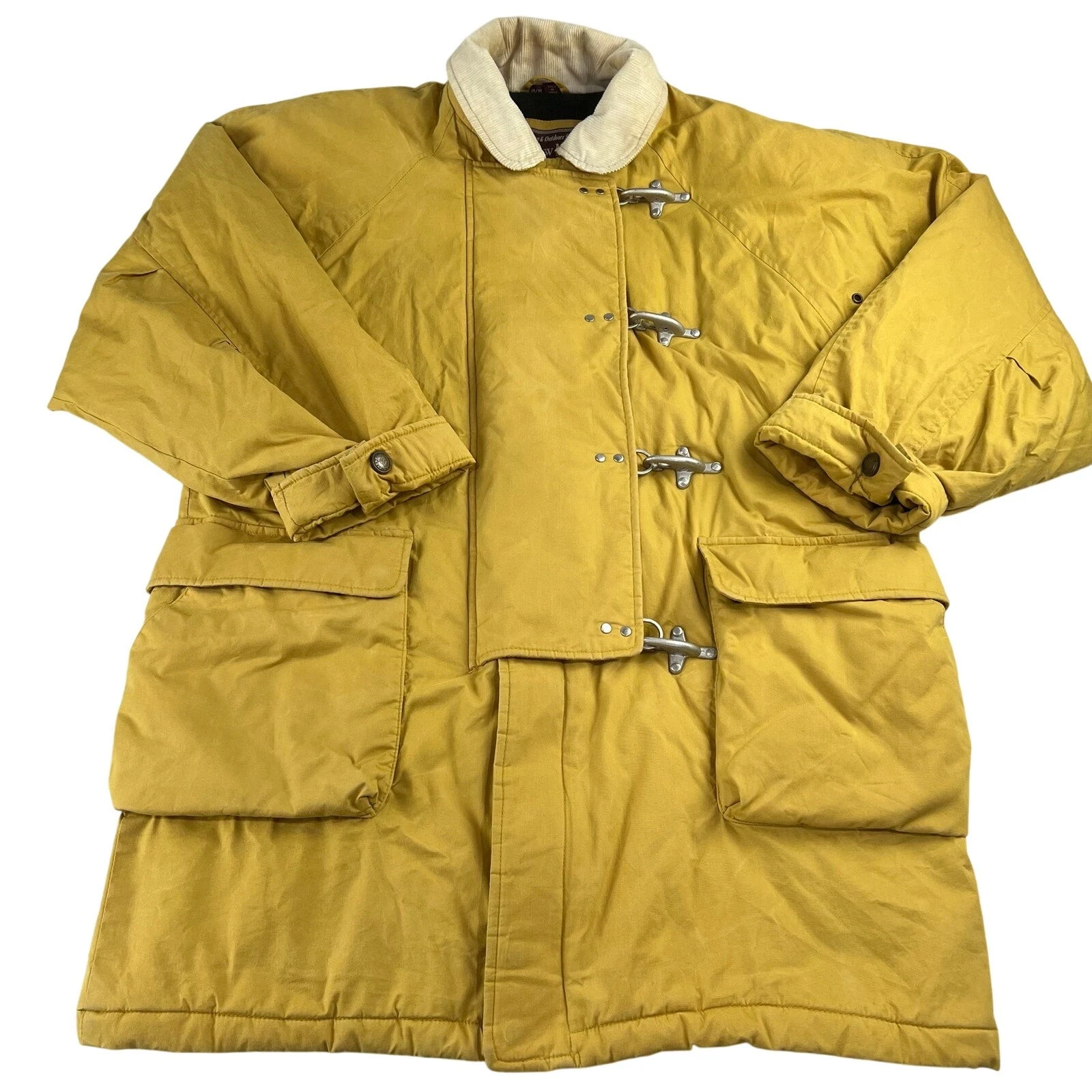 Andrew Marc Country & Outdoor Yellow Fireman Clasp Coat jacket Size Medium Men's image 1
