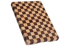 Cutting Boards for Kitchen, Checkered Walnut Wooden Cutting Board