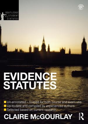 Evidence Statutes 2012-2013 - 4th Edition