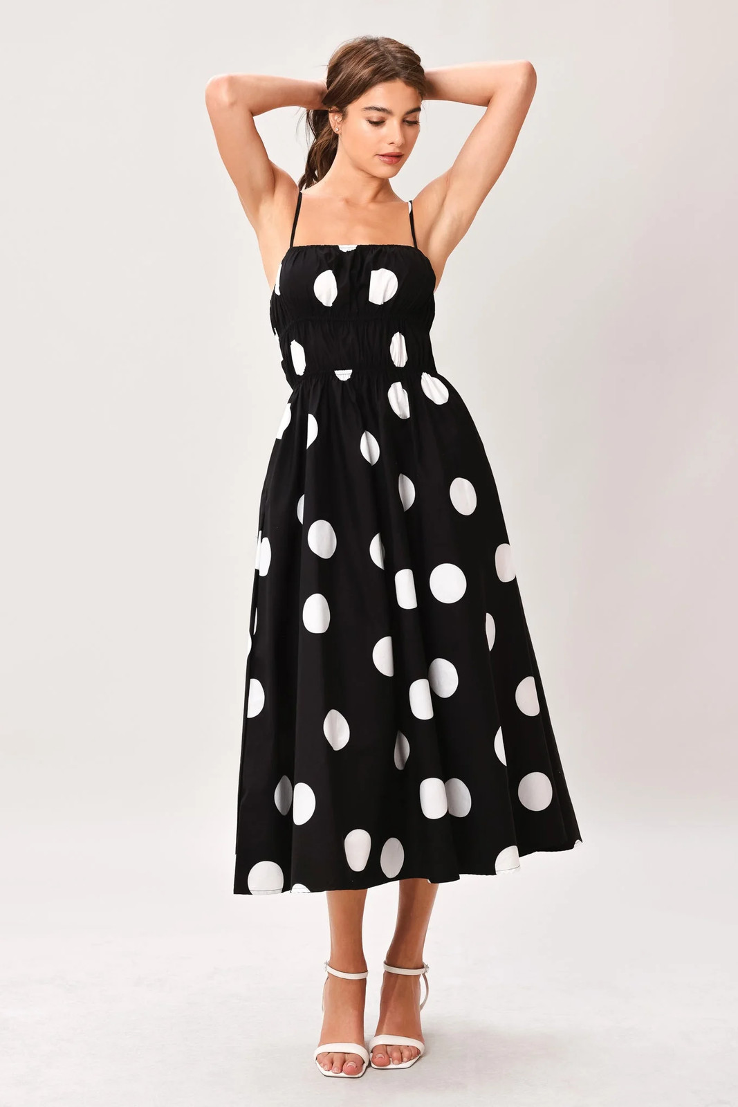 Dot Theory Woven Midi Dress