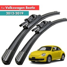 2pcs Front Windshield Flat Wiper Blade Set For Volkswagen Beetle 12-19 2222