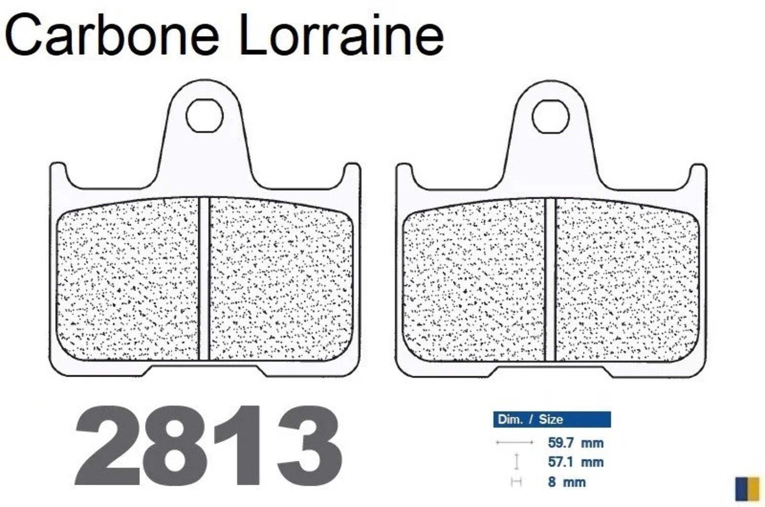 Plaquettes Carbone Lorraine frein arrière Harley Davidson 883 N Iron 2014 2015 plaquette moto