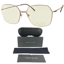 New Henry Jullien Skylight 06 C38 Red Square Metal Optical Frame Eyeglasses