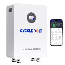 48V 300Ah LiFePO4 Battery 15.36KWh Solar Home Energy Storage RV Boat Off-Grid