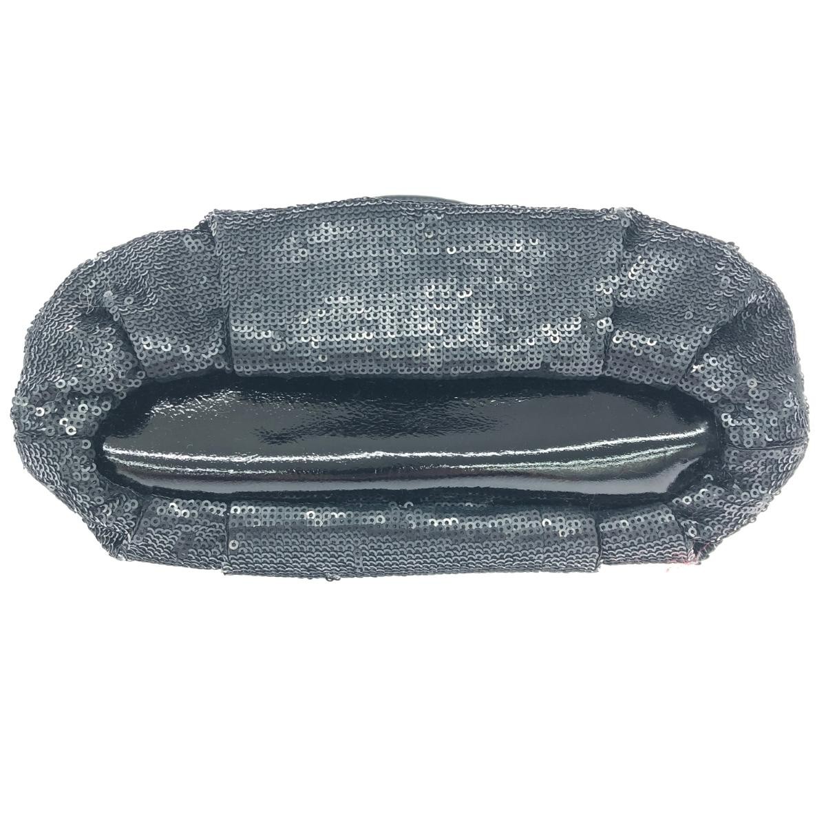 COACH 2WAY Bag Python Embossed x Sequin Black Wom… - image 7