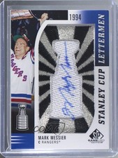 2019 SP Game Used Stanley Cup Lettermen Achievement Mark Messier Auto HOF 04th